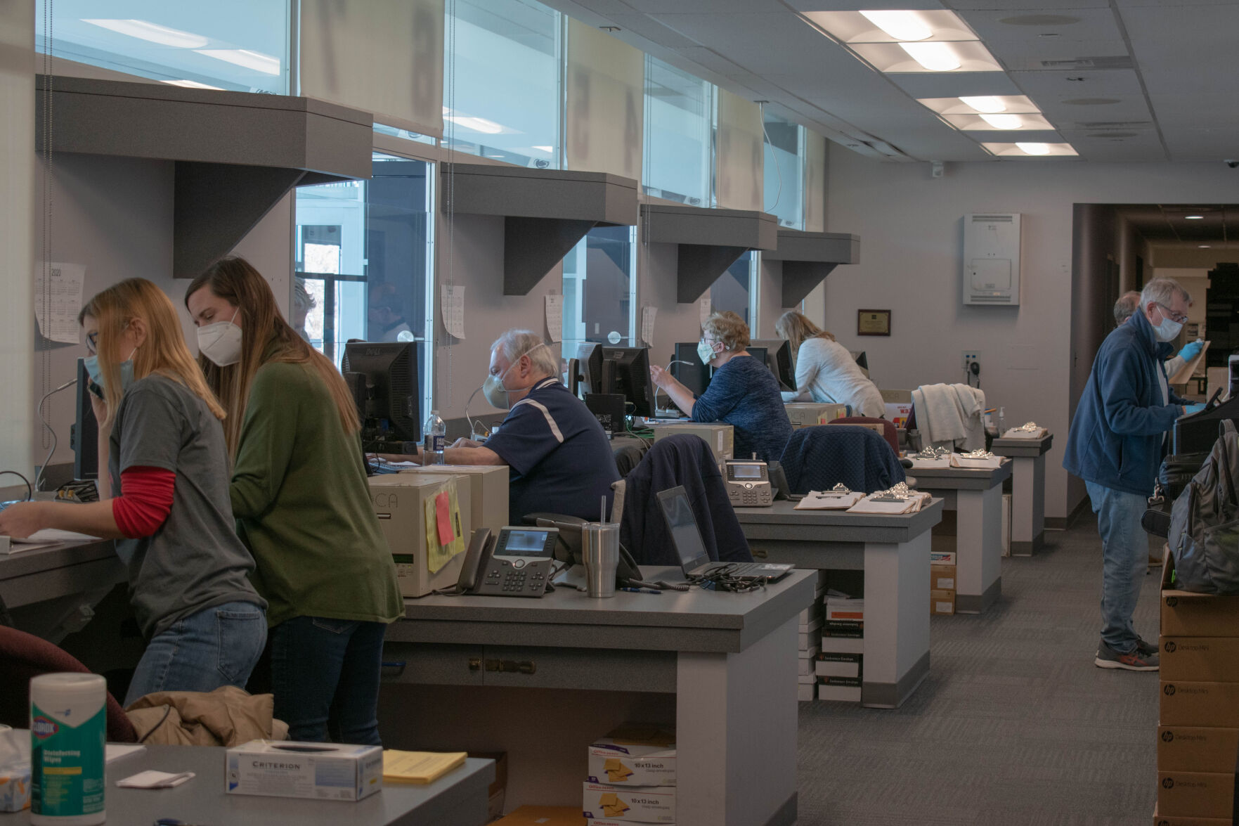 BJC Vaccination Site, Check-In Workers